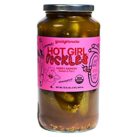 Good Girl Snacks - 'Honey Harissa' Hot Girl Pickles (32OZ)