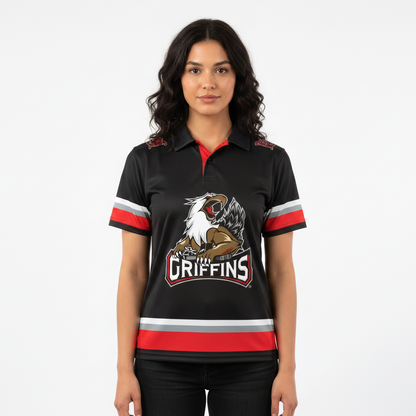 Grand Rapids Griffins AHL Licensed Replica Jersey Performance Polo Shirt