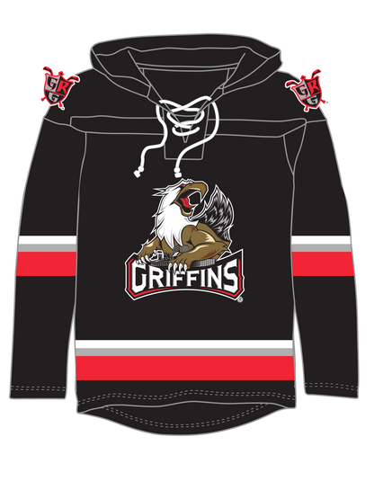 Grand Rapids Griffins AHL Hockey Embroidered Lace Hoodie
