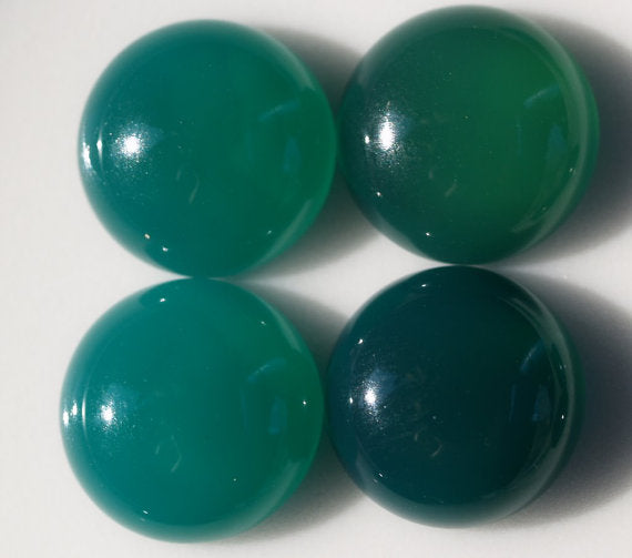 Green Agate Cabochon Round 8mm