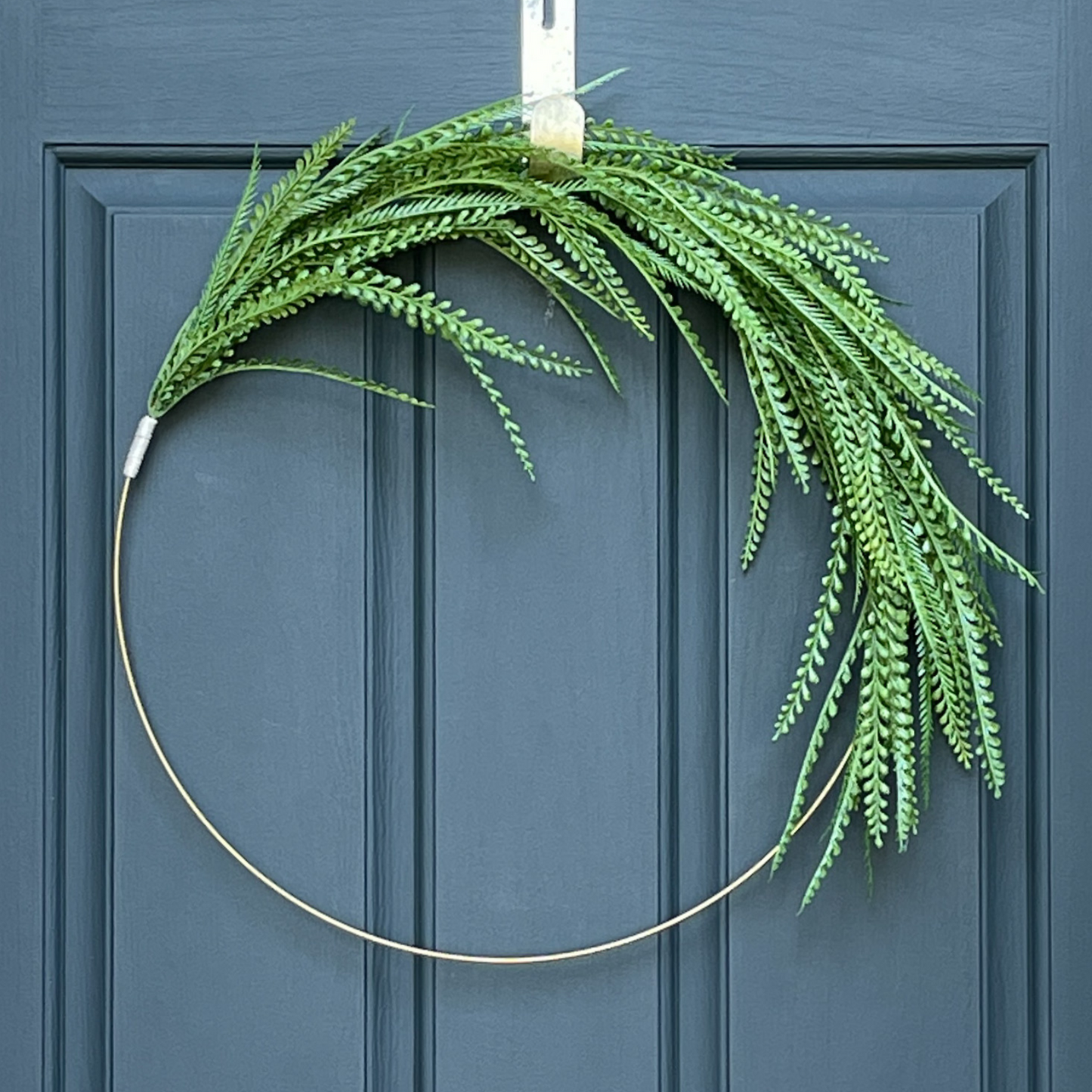 Modern Greenery Hoop Wreath