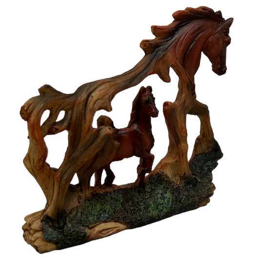 Brown Horse In A Horse Figurine