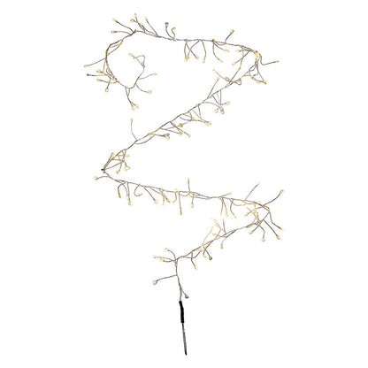 120 Light Twinkle LED Fairy Clear Cluster USB Lights - 4 Foot
