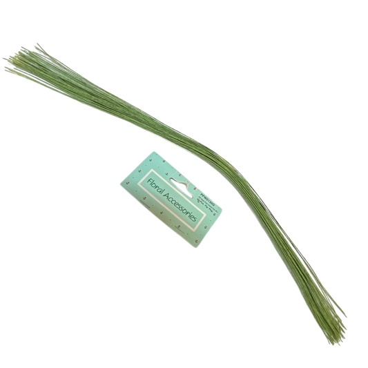 Green Florist Stem Wire - 30 Gauge