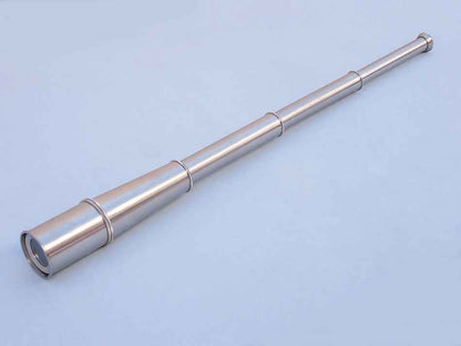 Deluxe Class Hampton Collection Brushed Nickel Spyglass 36"" with Rosewood Box