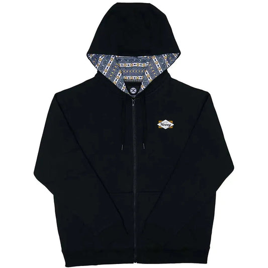 HOOey Black "Diamond" - Men's Zip-Up Sweatshirts (Closeout)