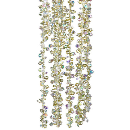 9 Foot Iridescent and Gold Beaded Garland