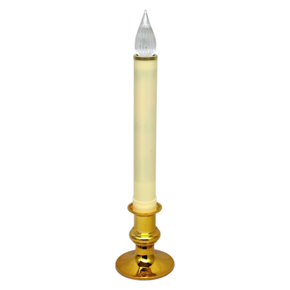 Newport LED Window Candle - Dixie - Brass with Sensor