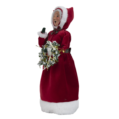 Red Velvet Mrs. Claus - 13 Inch