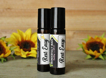 Rest Easy Roller | Sleep Roller | Insomnia | Natural Sleep Aid | Essential Oil for bedtime | Help for sleep | Herbal Sleep Help | Kids Adult