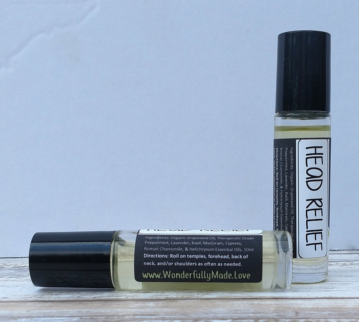 HEAD RELIEF- headache | migraine | allergies | natural pain relief | essential oils | roller bottle | all natural pain relief | head help