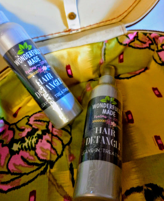 Hair Detangle | Leave-in Conditioner | Controls Frizz | Easy Combing | Styling Heat Protector | Organic Herbal | Natural Hair Products
