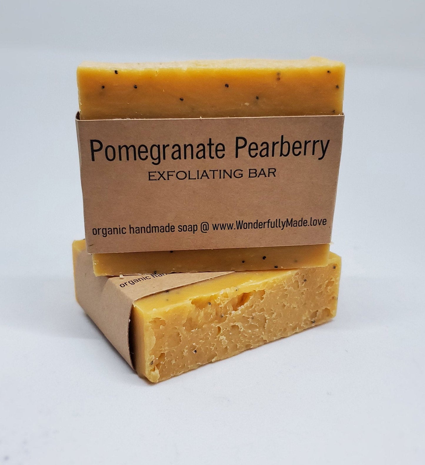 Pomegranate Pearberry Soap | Exfoliating Soap Bar | Natural