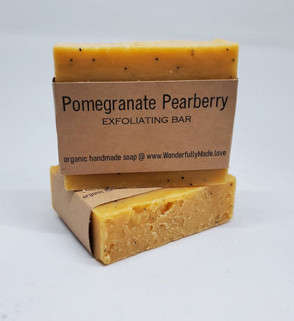 Pomegranate Pearberry Soap | Exfoliating Soap Bar | Natural