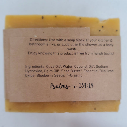 Pomegranate Pearberry Soap | Exfoliating Soap Bar | Natural