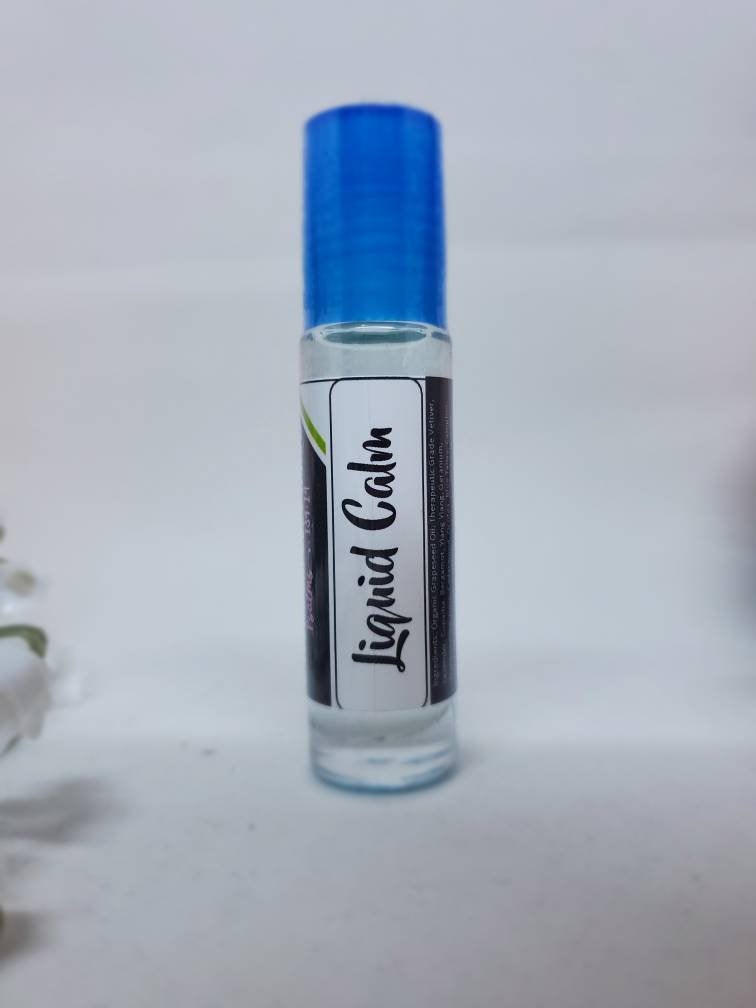 Liquid Xanax | Liquid Calm | Anxiety Panic Attack Natural Relief | Essential Oil Roll on Steel Ball Roller Bottle |  Calming Relaxing Organic |Woman Owned