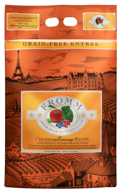 Fromm 4 Star All Life Stages Grain Free Chicken Au Frommage Dry Dog Food