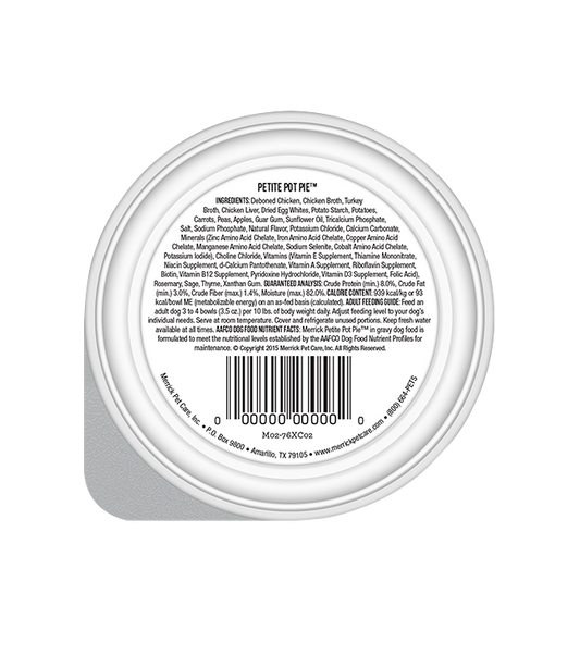 Merrick Lil' Plates Grain Free Petite Pot Pie Wet Dog Food (3.5oz)