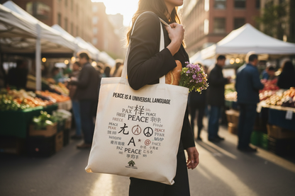 Peace is a Universal Language – Tote Bag