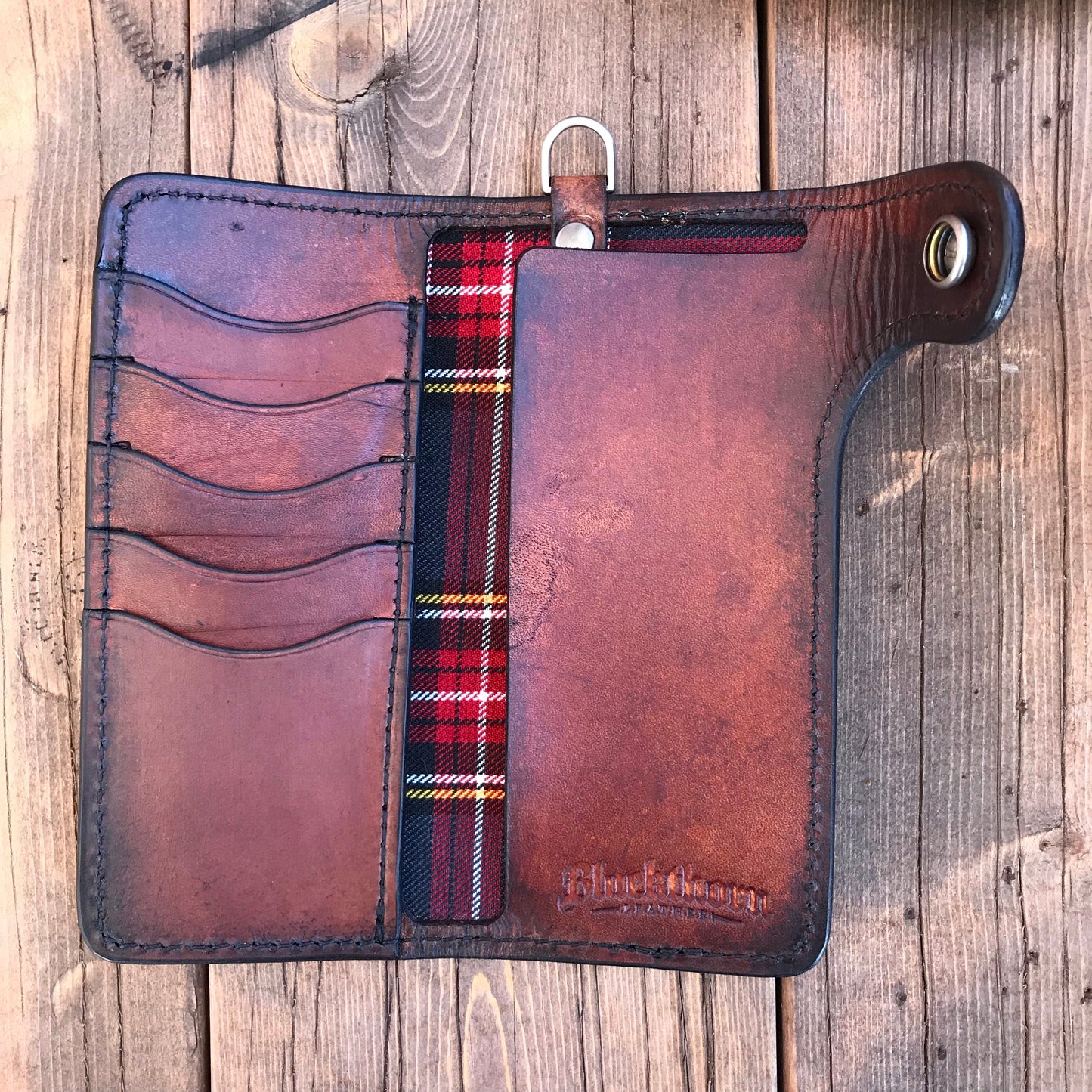 THE GALWAY TRUCKER: FLYING EAGLE US QUARTER - Vertical Snap Wallet -