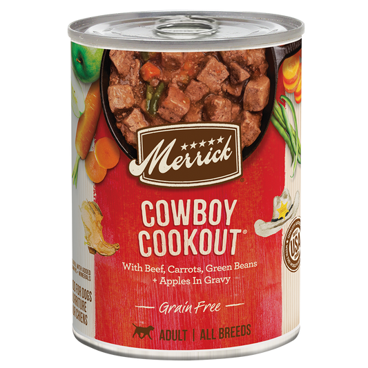Merrick Grain Free Cowboy Cookout Wet Dog Food (12.7oz)