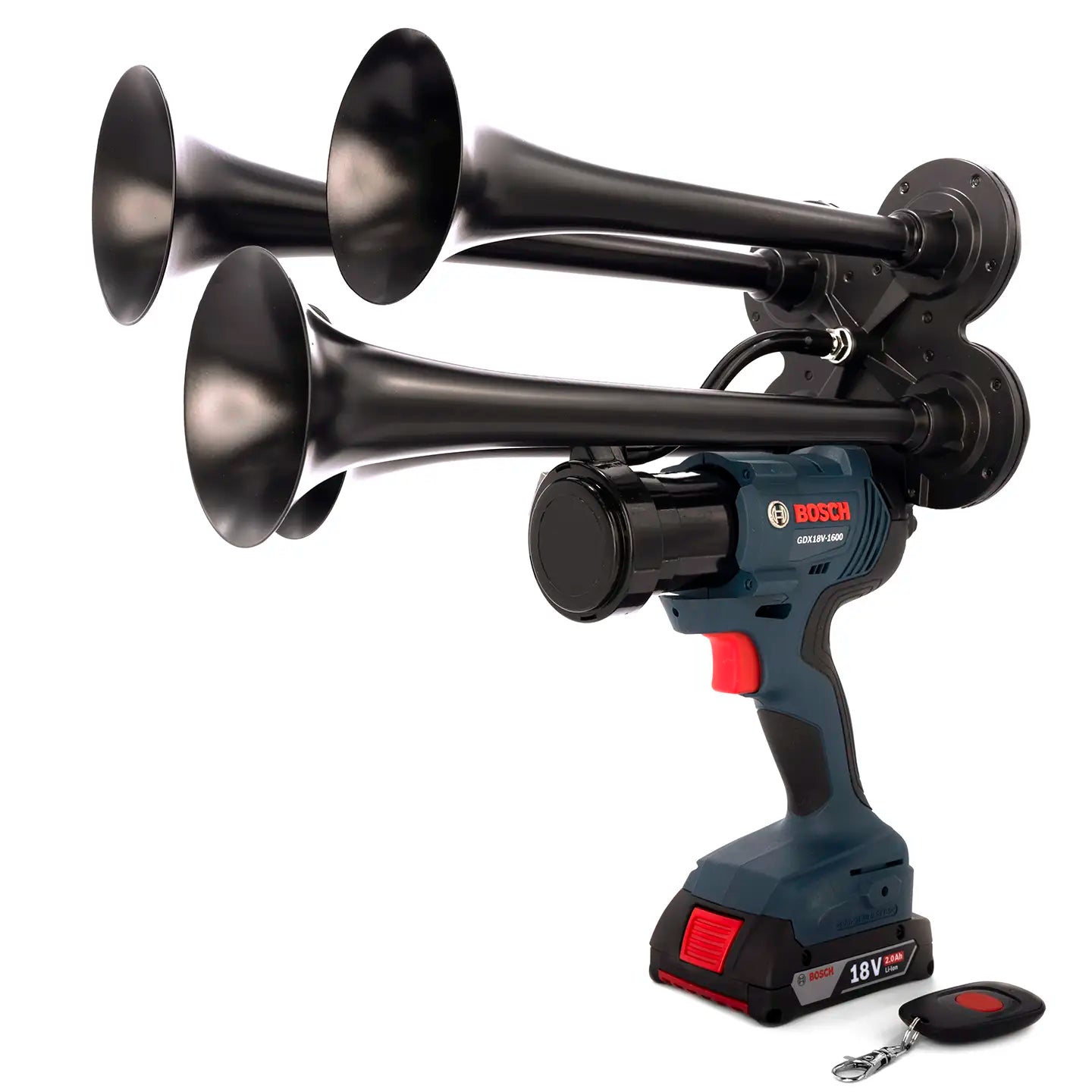 Train Horn for Bosch Batteries - Quad Pro
