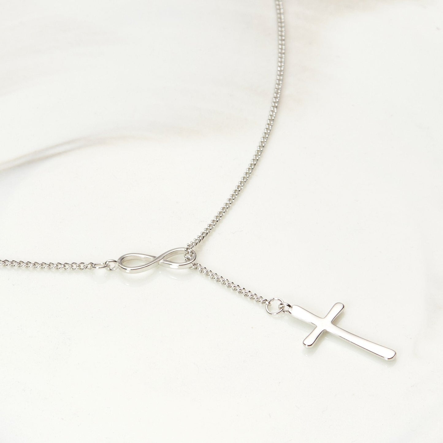 Infinity Cross Necklace