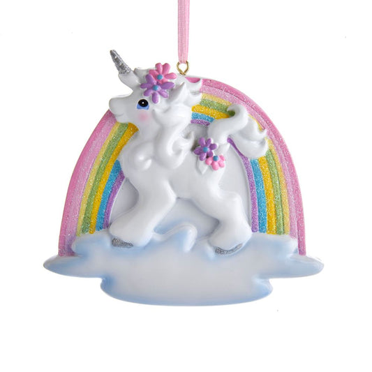Unicorn Rainbow Ornament