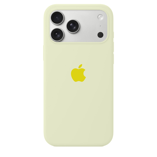 iPhone Silicone Case (Creamy Yellow)