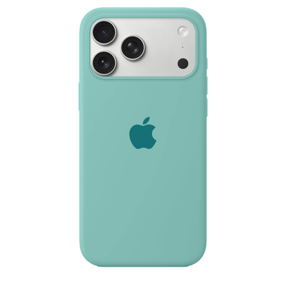 iPhone Silicone Case (Ice Sea Blue)