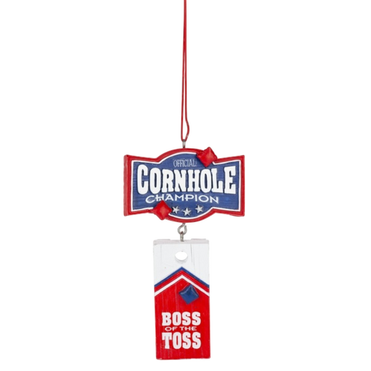 Cornhole Ornament - Boss Of The Toss