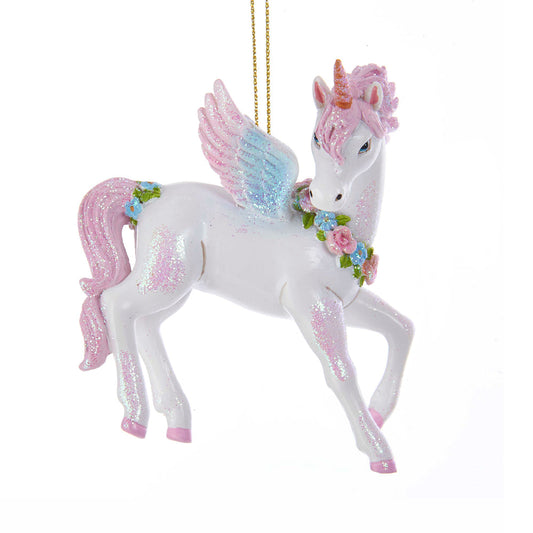 Glittered Unicorn Ornament