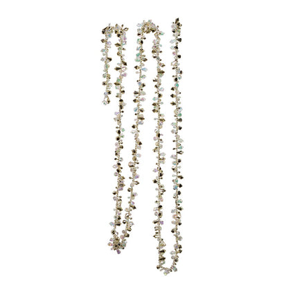 9 Foot Iridescent and Gold Beaded Garland