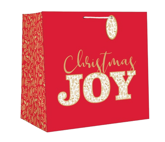 Square Jumbo Gift Bag - Christmas Joy