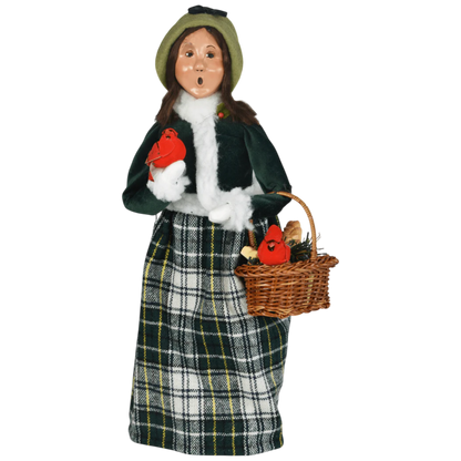 Cardinal Family Carolers - Woman