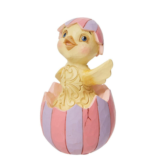 Mini Easter Chick in Egg Figurine