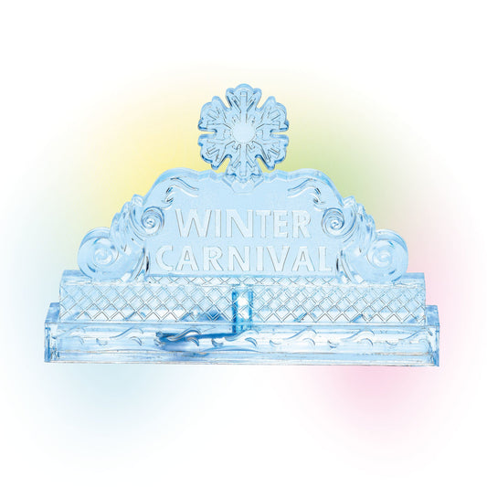 Lit Ice Castle Sign