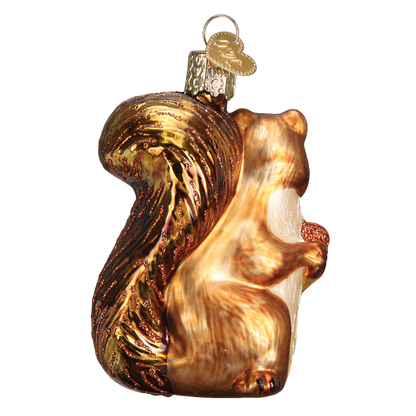 Squirrel Glass Ornaent