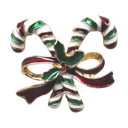 Enamel Finish Pin - Candy Canes