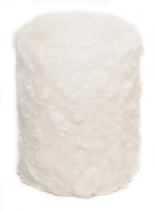 LED Textured Pillar Candle 3X4