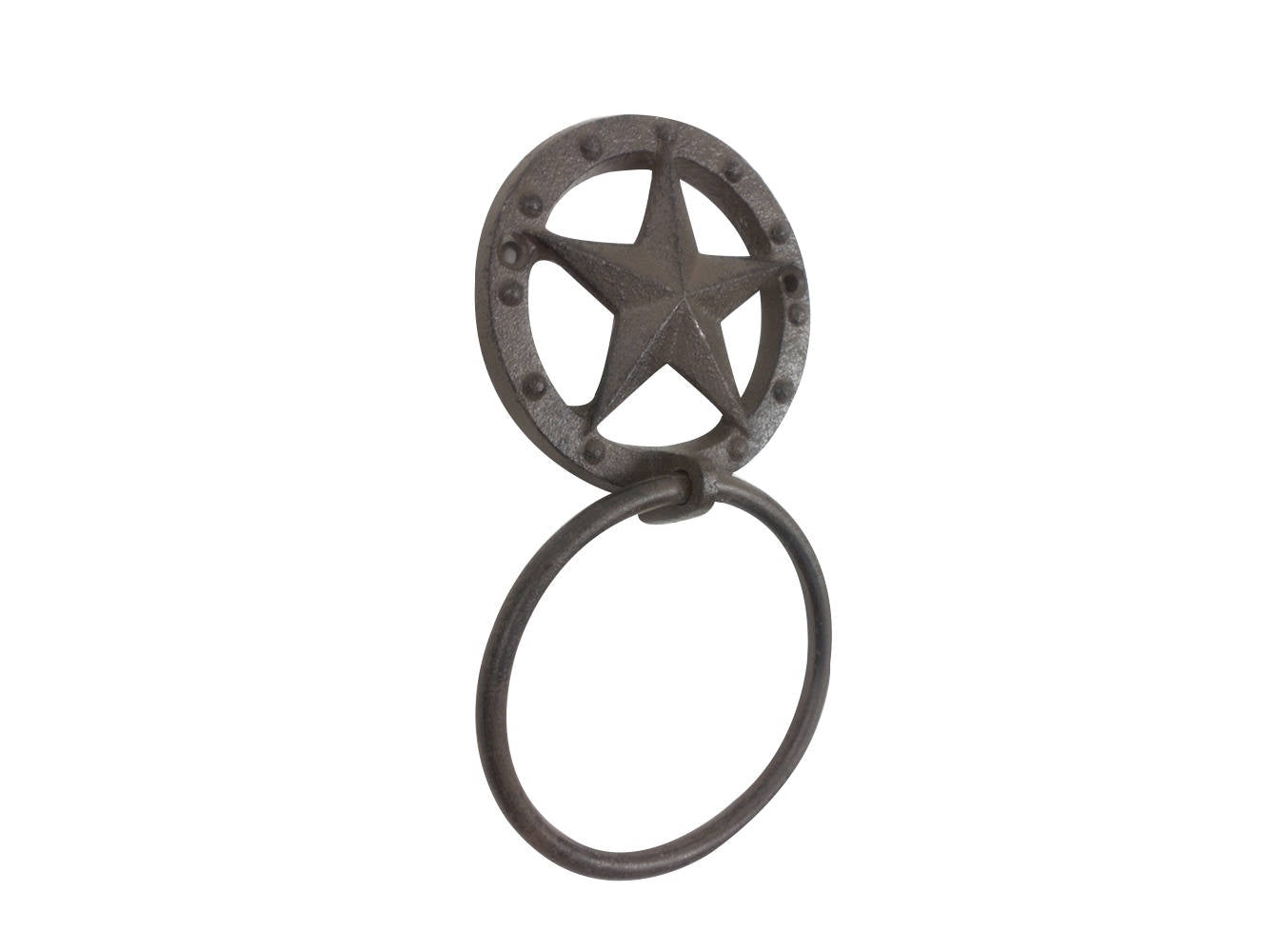 Cast Iron Lone Star Kitchen Bathroom Towel Ring 8.5""
