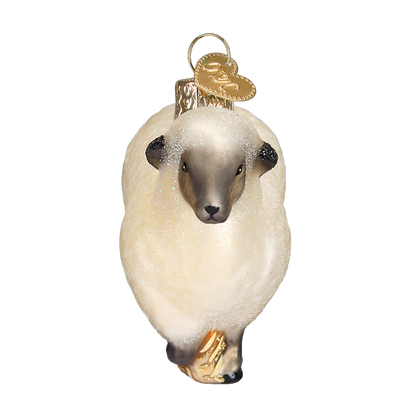 Old World Christmas Sheep Glass Ornament
