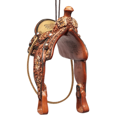 Western Saddle Ornament - Elegant