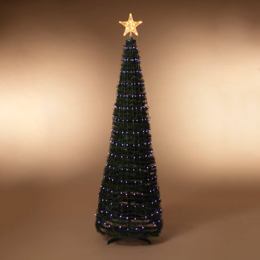 Steel Frame Pole Tree with Color Change LED Lighting - 6 Feet Tall
