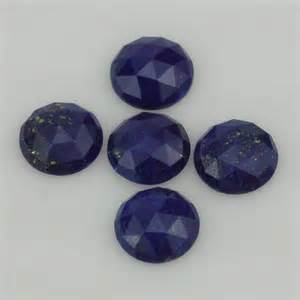 Lapis Faceted Cabochon Round 12mm