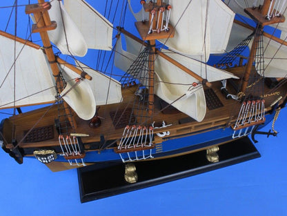 Wooden HMS Bounty Tall Model Ship 34""