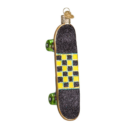 Skateboard Ornament Glass Ornament