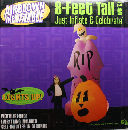 AirBlown Ghost / Pumpkin - 8 Feet Tall