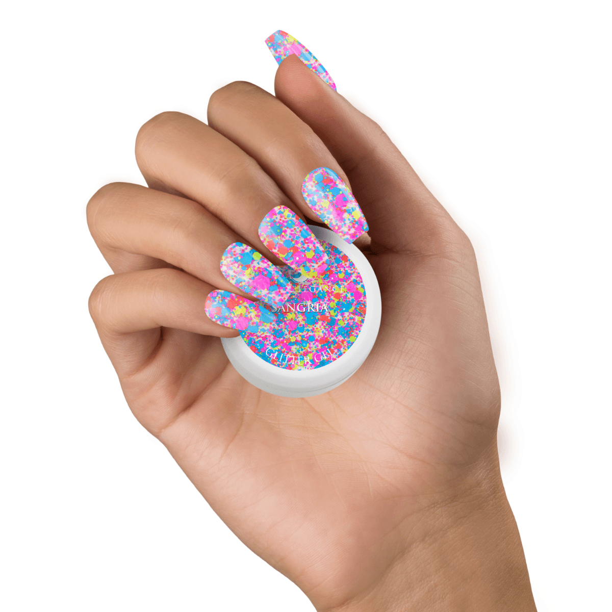 Light Elegance Glitter Gel - Sangria