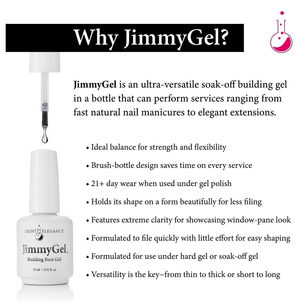 Light Elegance JimmyGel Soak-Off Building Base - Complete Set of All Colors
